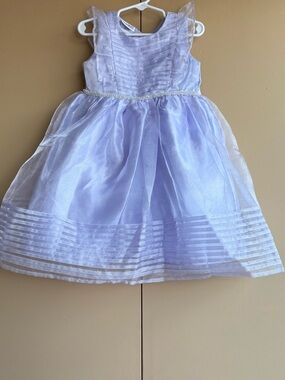 Blueberi boulevard sheer periwinkle dress